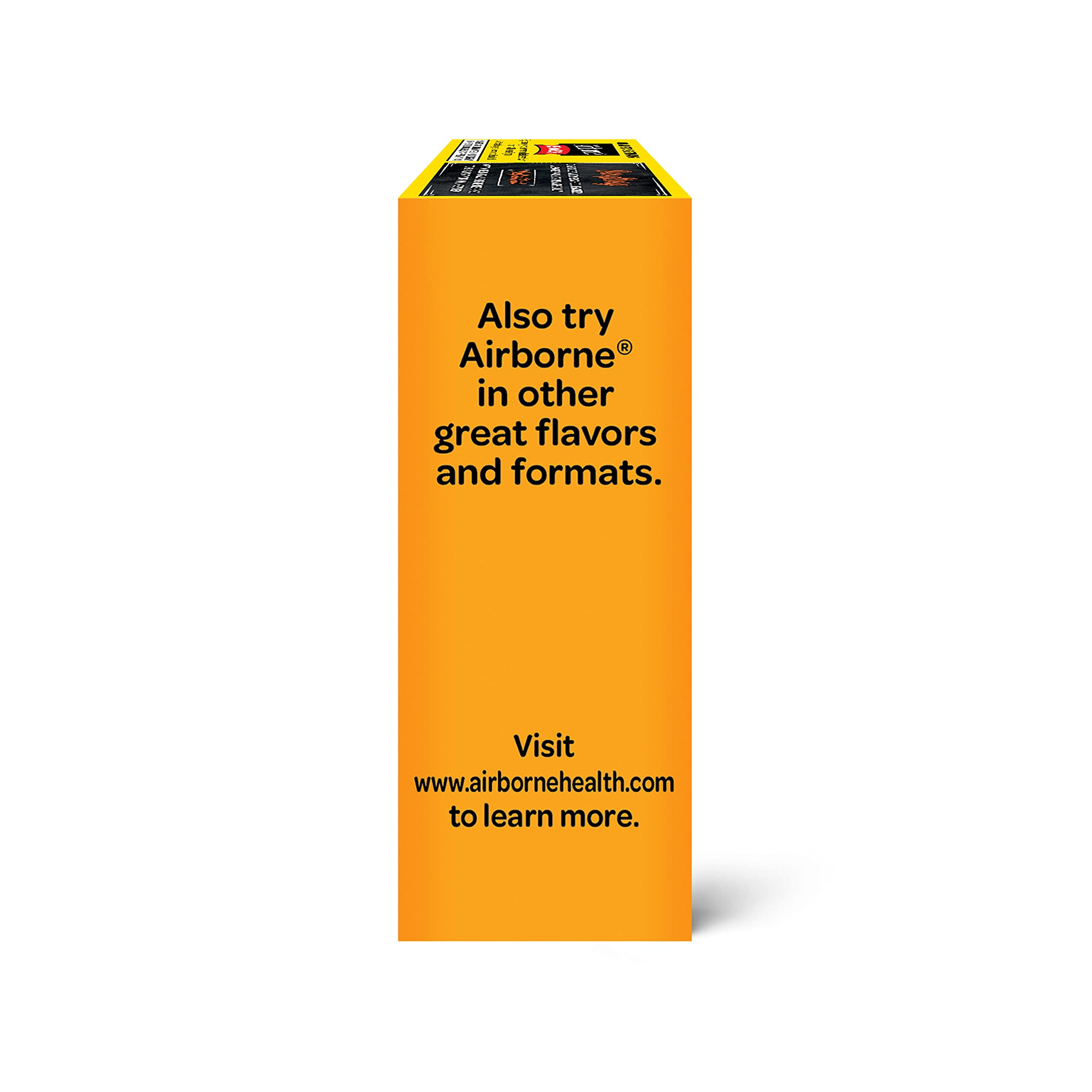 Airborne 750mg Vitamin C with Zinc Effervescent Tablets, Immune Support Supplement with Powerful Antioxidants Vitamins A C D3 & E - 27 Fizzy Drink Tablets, Zesty Orange Flavor