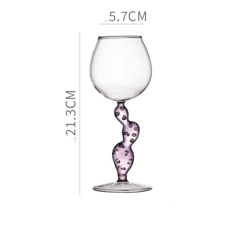 300ml Cactus-Shaped Crystal Cocktail Glass - Elegant Wine Goblet for Special Occasions