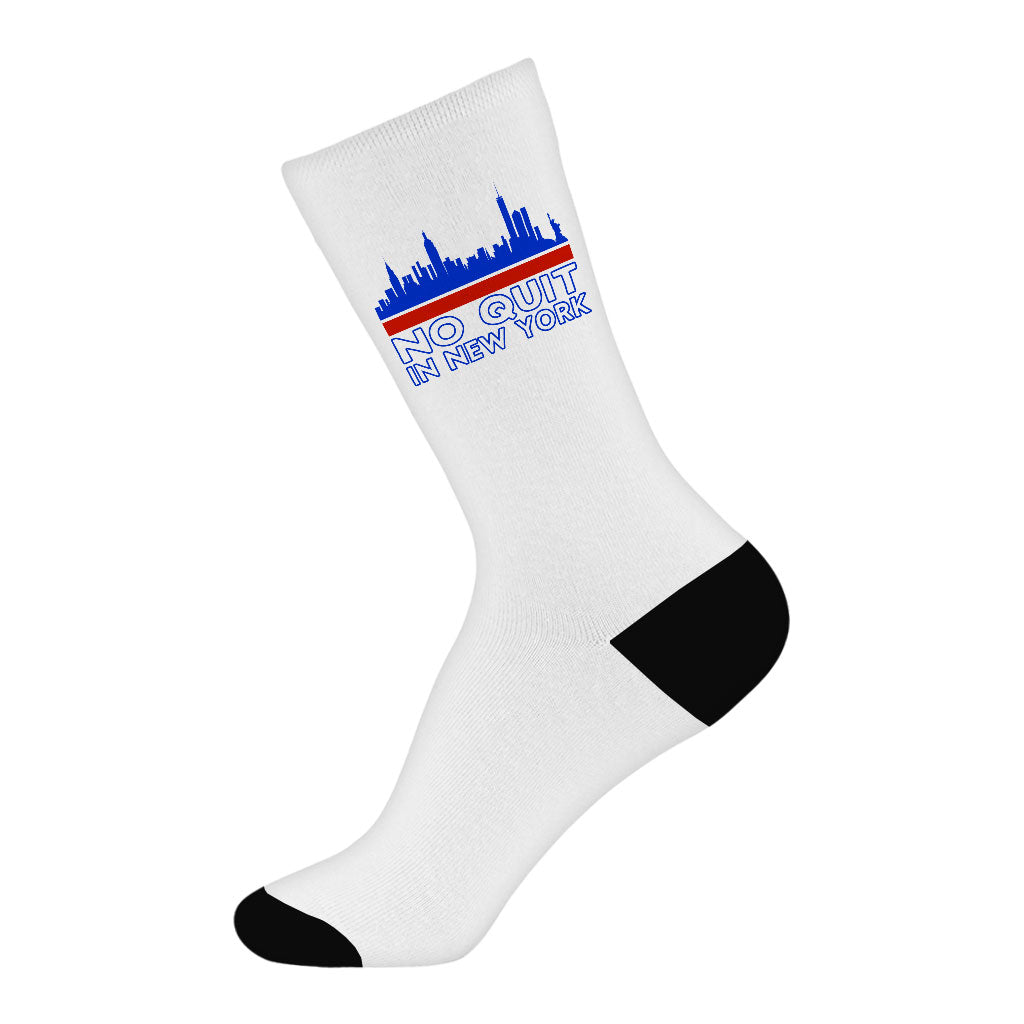 Cityscape Design Socks - Print Novelty Socks - Colorful Crew Socks