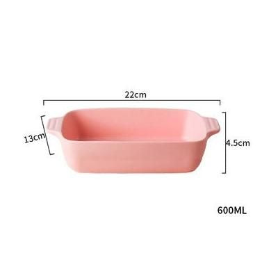 Chic Nordic-Style Binaural Ceramic Baking Dish