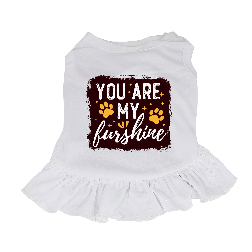 Cute Quote Dog Sundress - Furshine Dog Dress Shirt - Text Design Dog Clothing