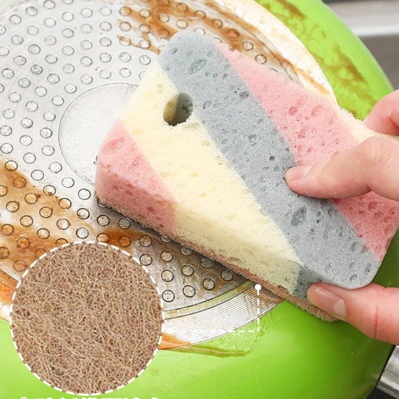 Eco-Friendly Double-Sided Kitchen Cleaning Sponges