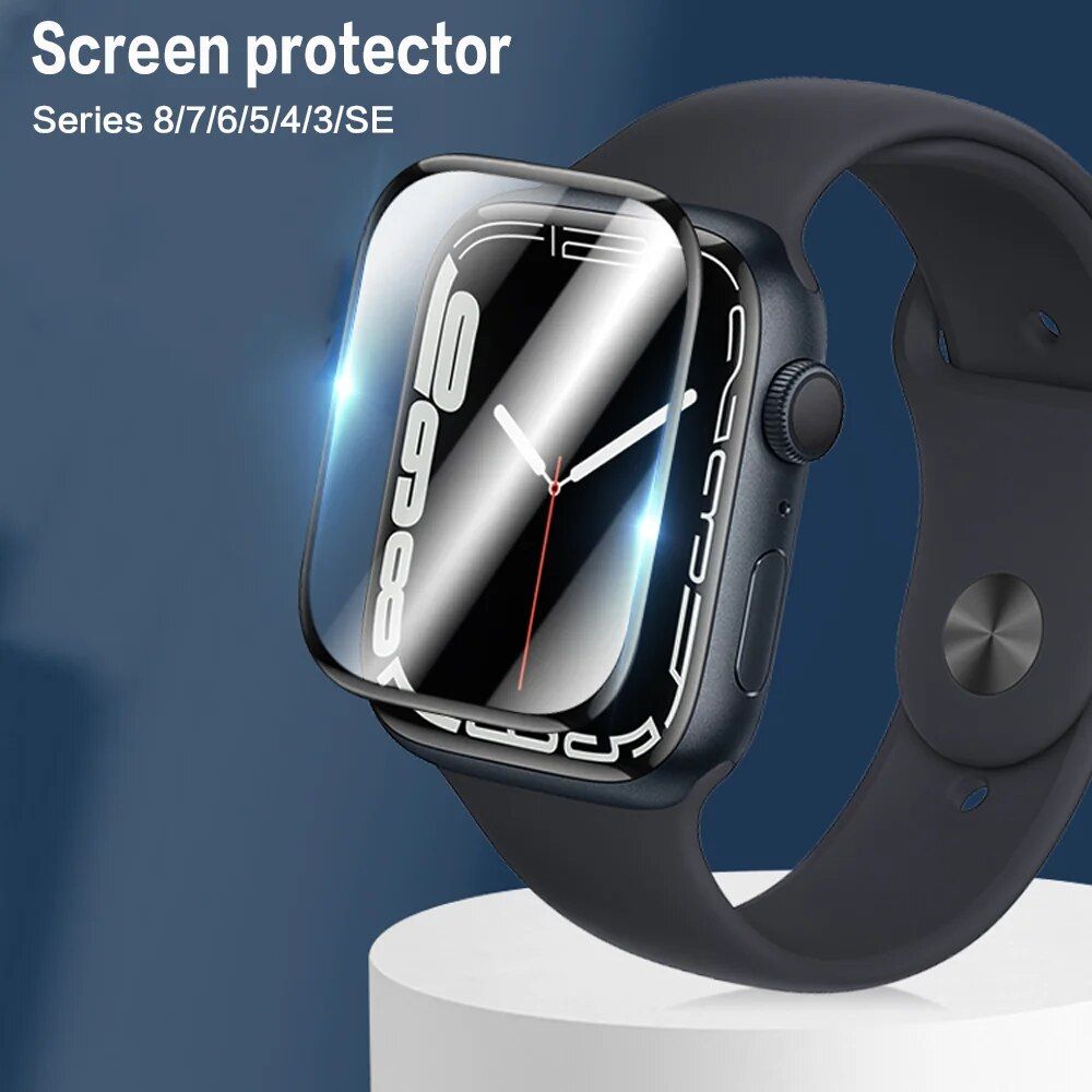 9D HD Soft Film Screen Protector for Apple Watch Series (38mm to 45mm) - Not Tempered Glass