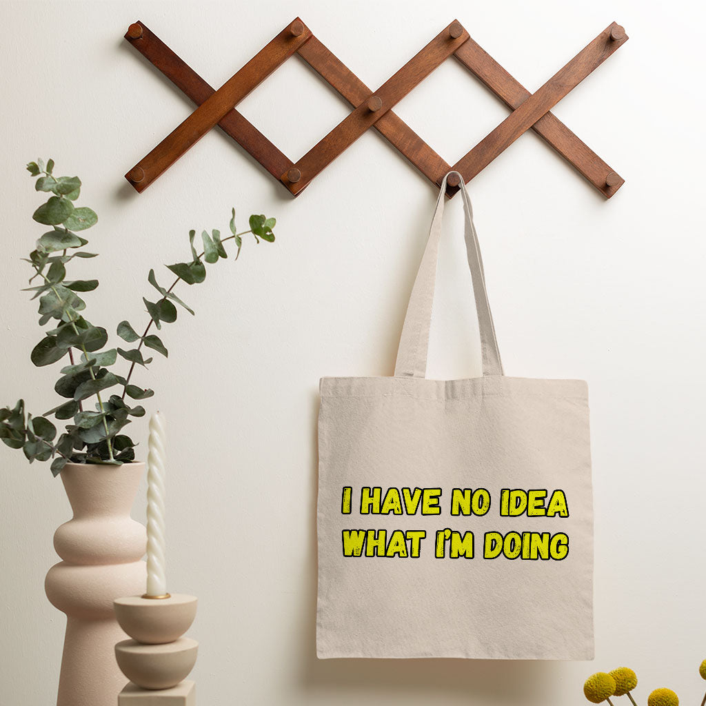 Funny Quote Small Tote Bag - Trendy Shopping Bag - Graphic Tote Bag