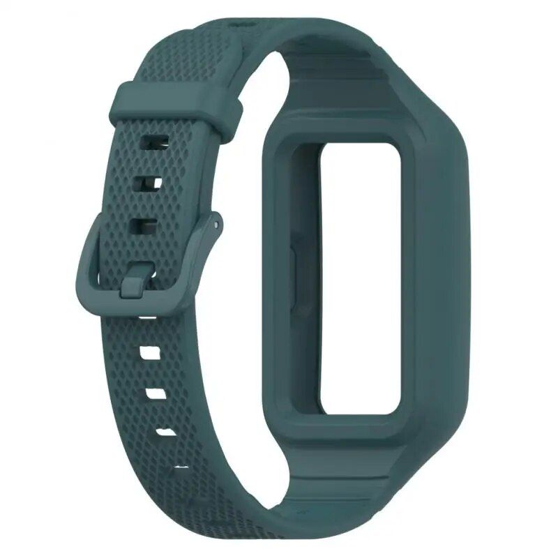 Waterproof Silicone Watch Strap for Smart Fitness Bands – Vibrant & Durable