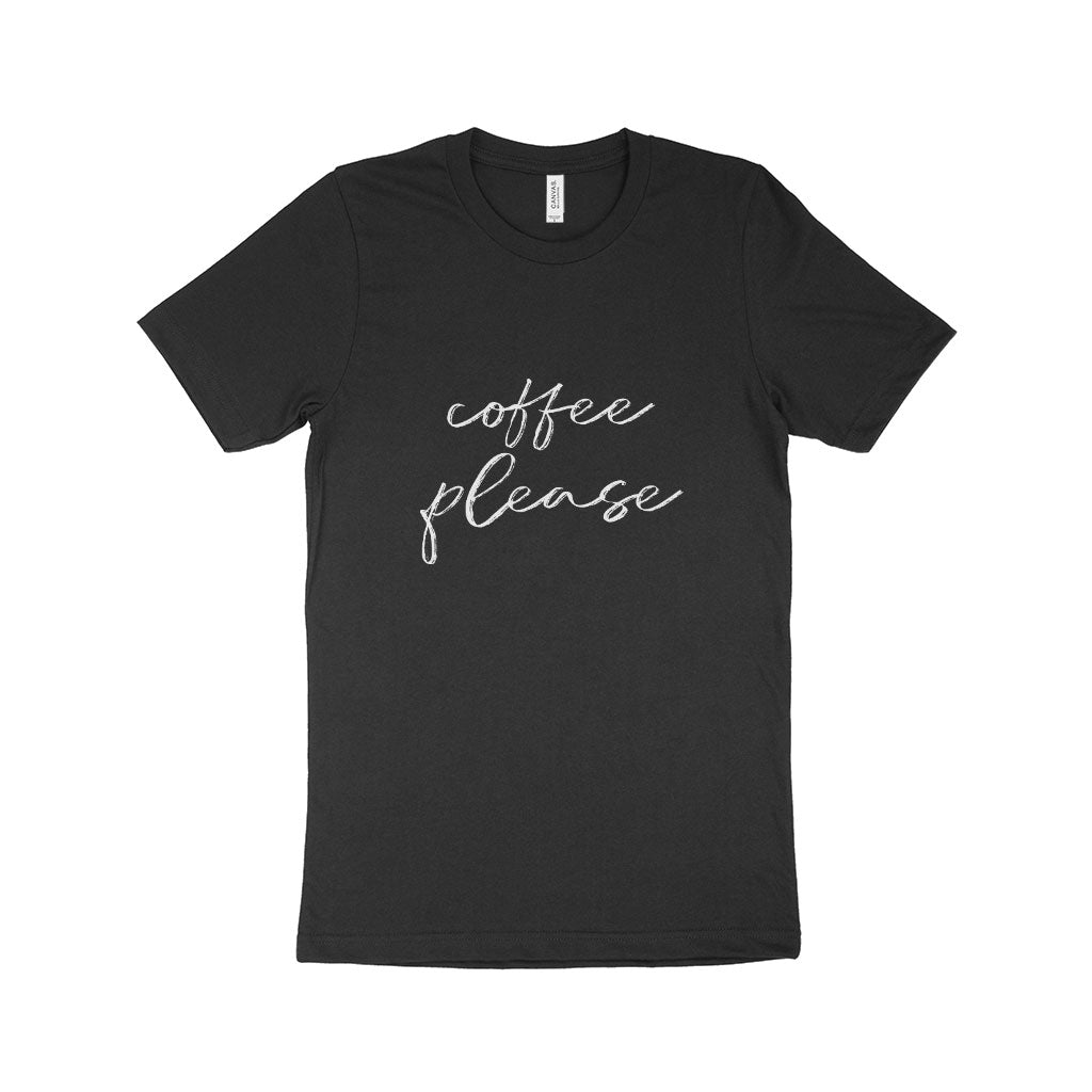 Coffee Please Unisex Jersey T-Shirt Made in USA