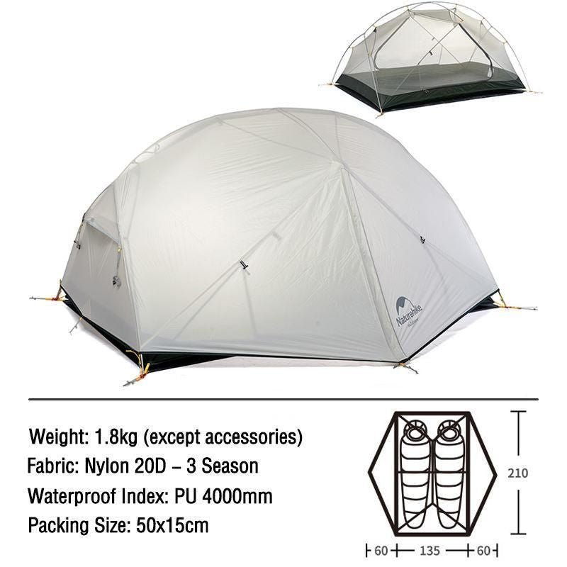 Ultra-Light 2-Person Backpacking Tent