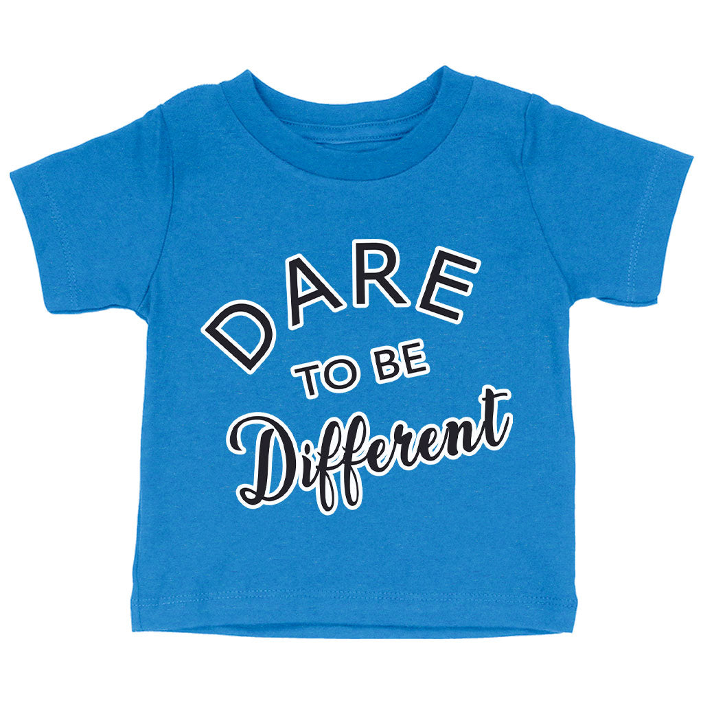 Dare to Be Different Baby Jersey T-Shirt - Cool Baby T-Shirt - Graphic T-Shirt for Babies