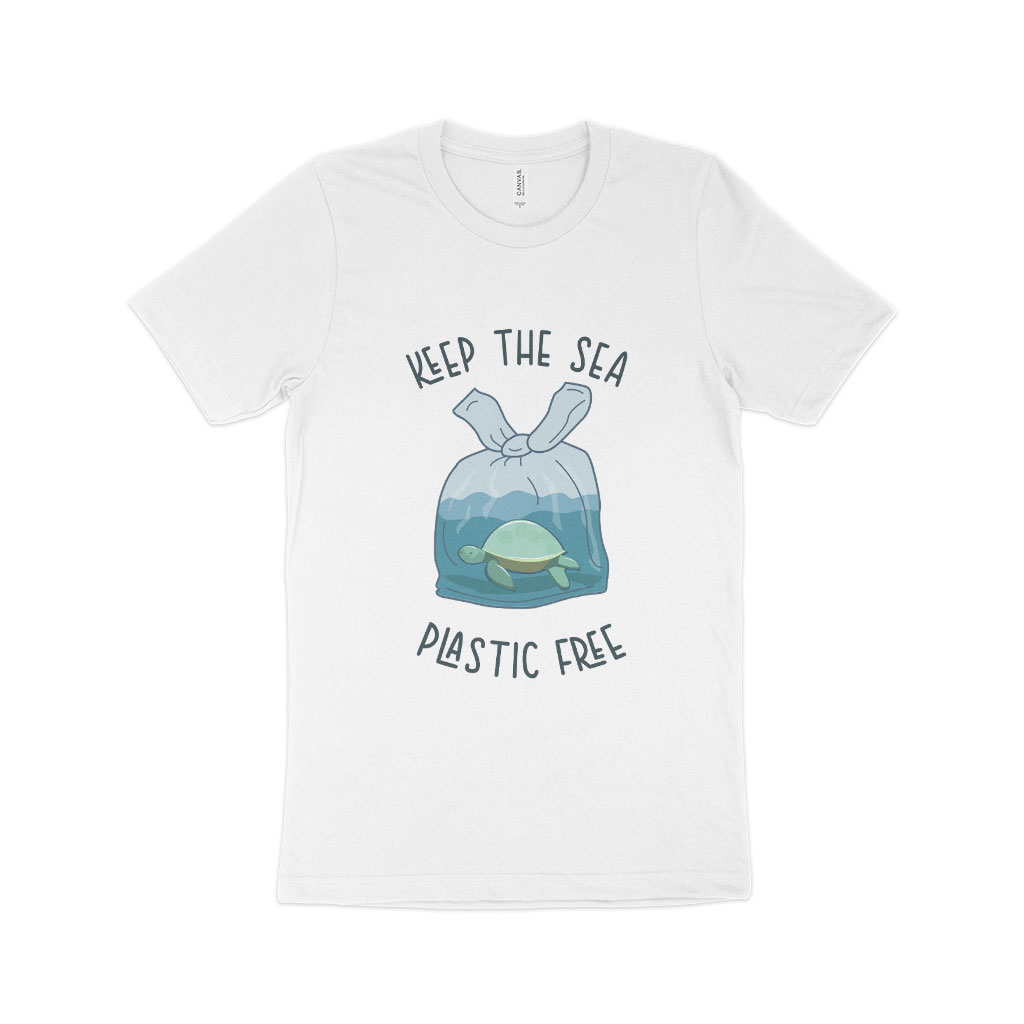 Keep the Sea Plastic Free Unisex Jersey T-Shirt Made in USA