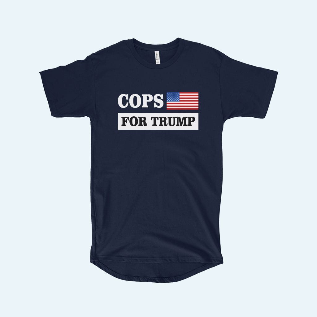 Men's Cops for Trump T-Shirt - Trump Tee Shirts