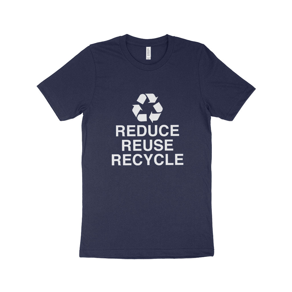 Reduce Reuse Recycle Unisex Jersey T-Shirt Made in USA