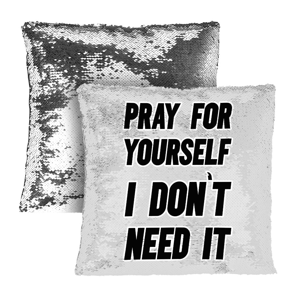 Cool Design Sequin Pillow Case - Quote Pillow Case - Printed Pillowcase