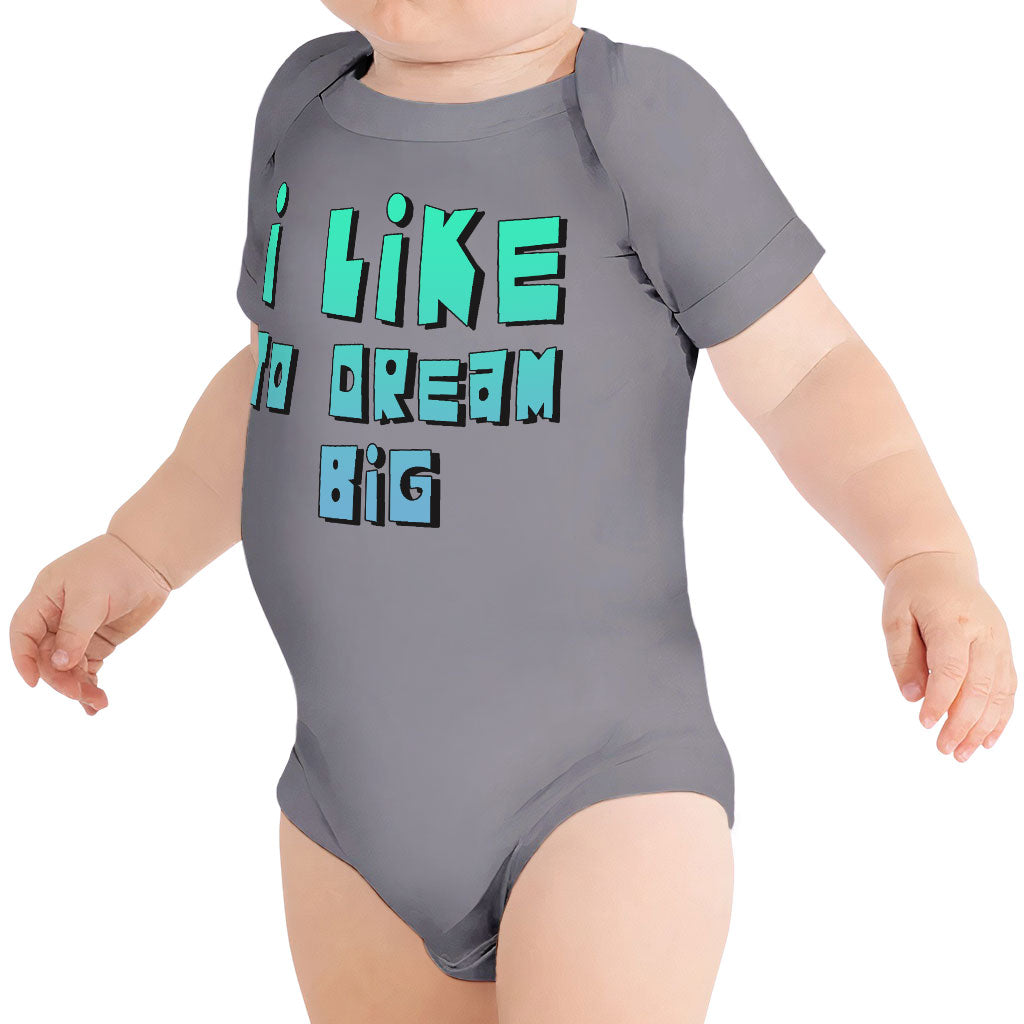 Dream Lover Baby Jersey Onesie - Text Design Baby Bodysuit - Printed Baby One-Piece