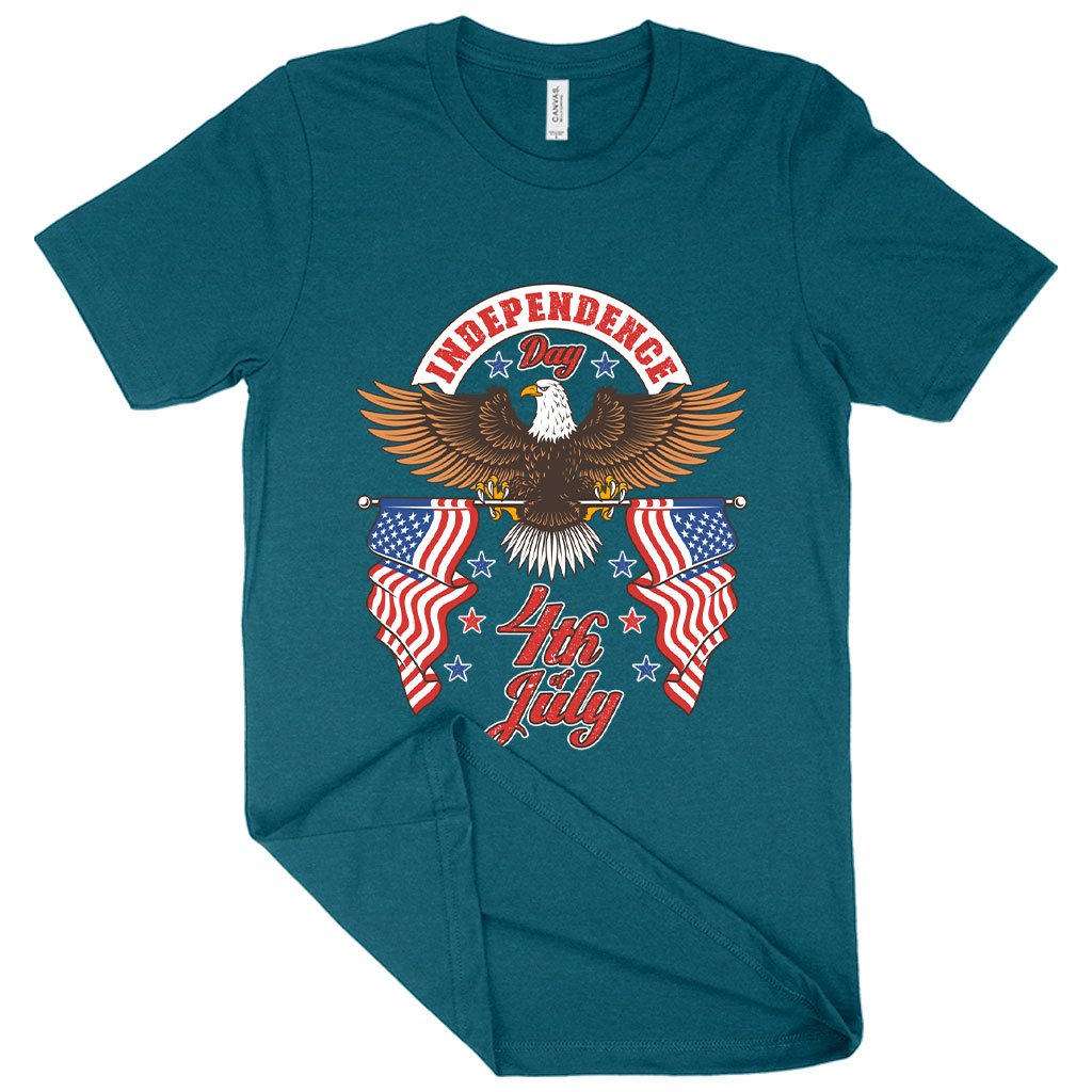 Heather Independence Day 4th of July T-Shirt - Independence Day T-Shirts - Patriotic USA T-Shirt