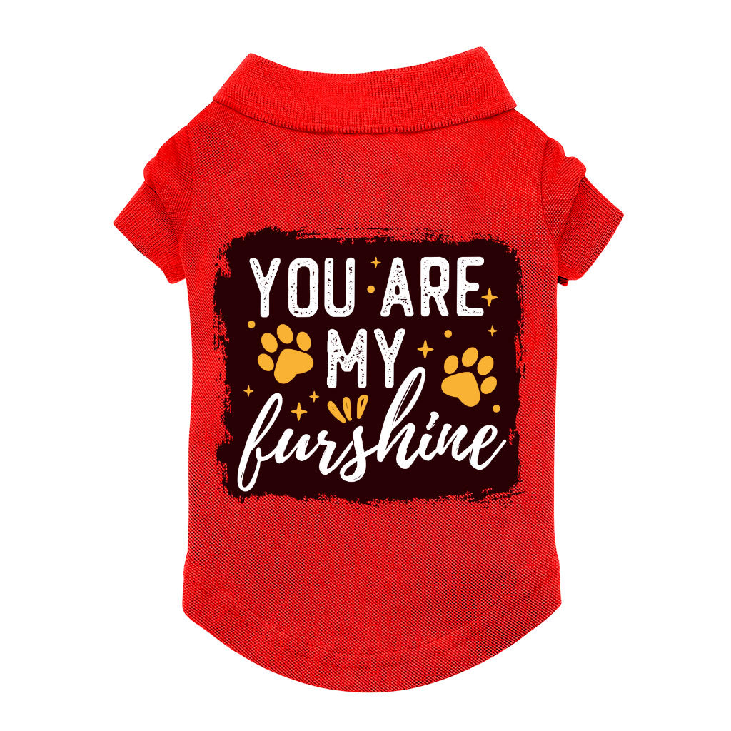 Cute Quote Dog Polo Shirt - Furshine Dog T-Shirt - Text Design Dog Clothing