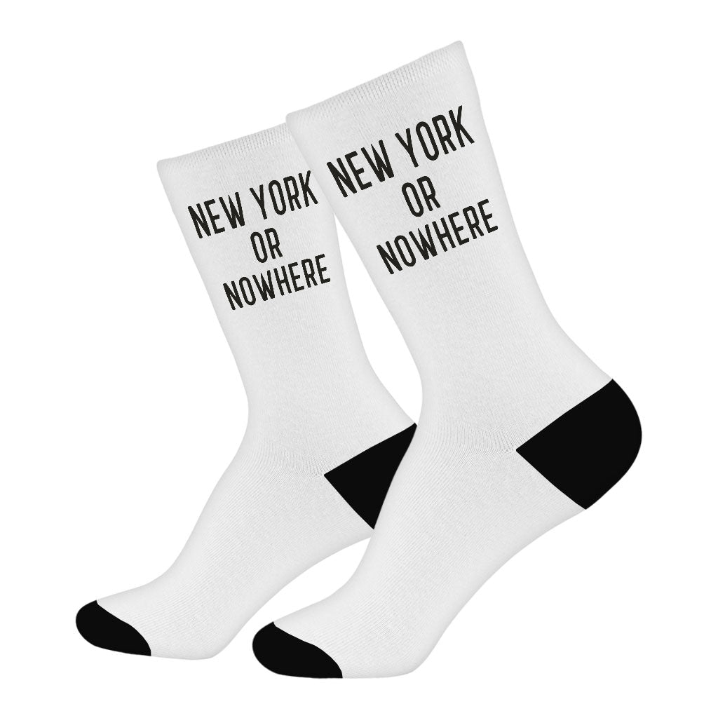 Word Design Socks - Art Novelty Socks - Themed Crew Socks