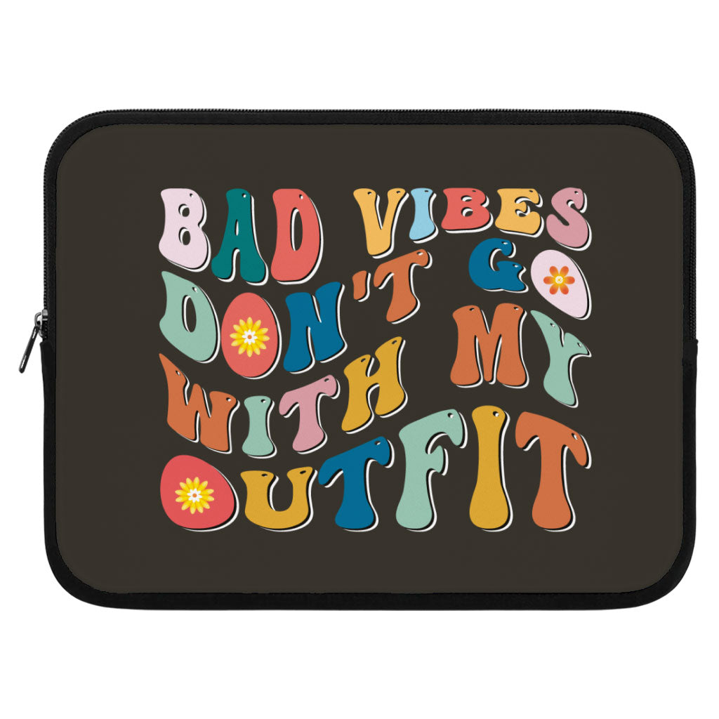 Bad Vibes iPad Sleeve - Cool Design Tablet Sleeve - Themed Carrying Case