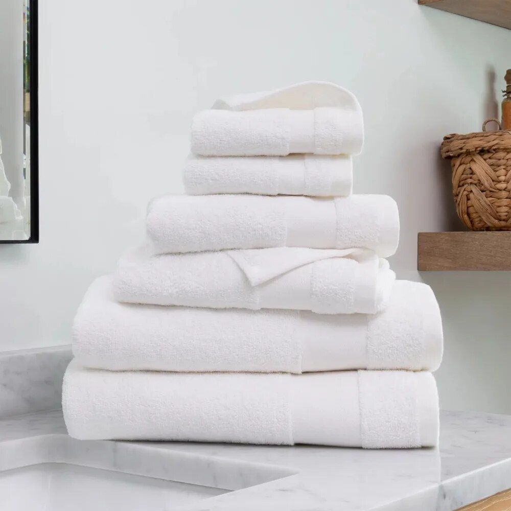 Luxurious 6-Piece Cotton Bath Towel Set