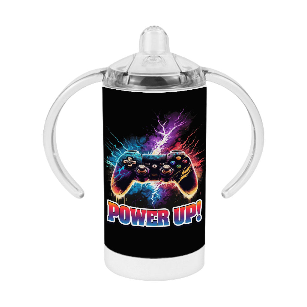 Power Up Sippy Cup - Gamer Baby Sippy Cup - Gamepad Sippy Cup