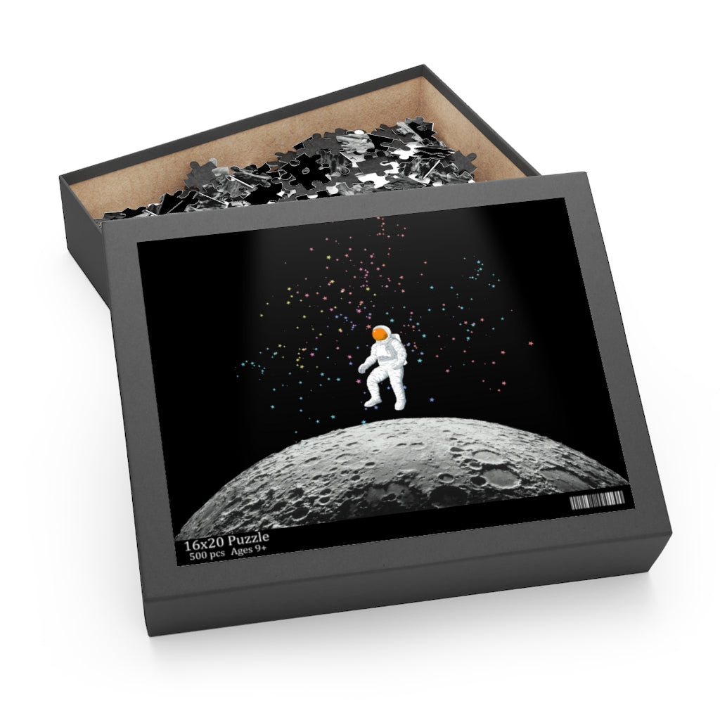 Astronaut on the Moon Jigsaw Puzzle 500-Piece