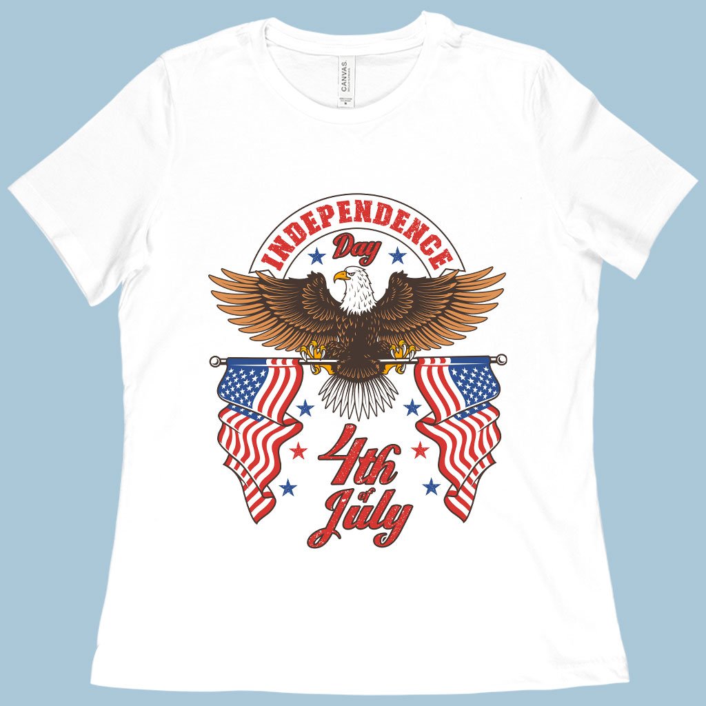 Women's Independence Day 4th of July T-Shirt - Independence Day T-Shirts - Patriotic USA T-Shirt