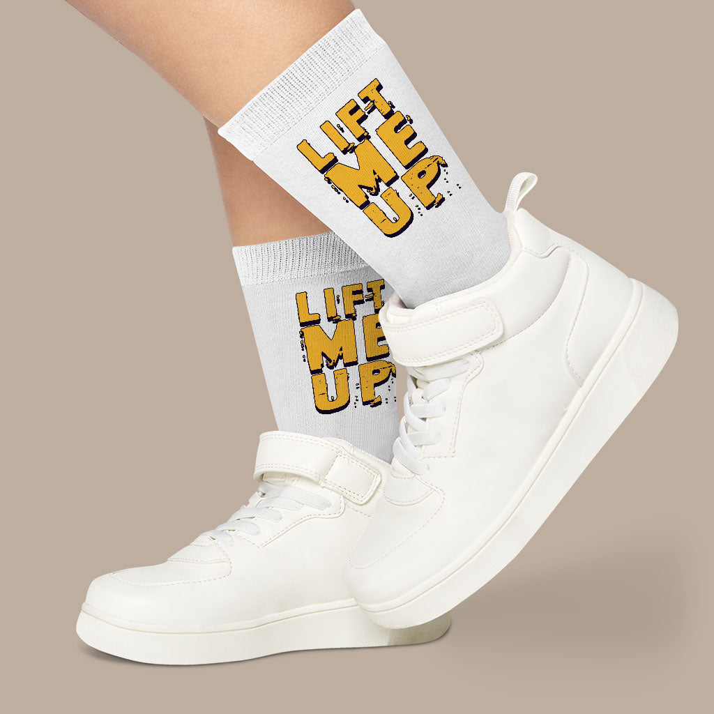 Cool Design Socks - Saying Novelty Socks - Cool Print Crew Socks