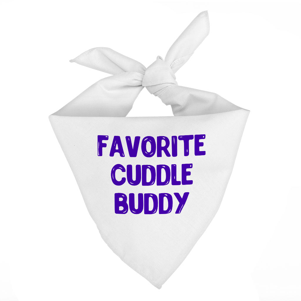 Cuddle Buddy Pet Bandana - Kawaii Dog Bandana - Cool Design Pet Scarf