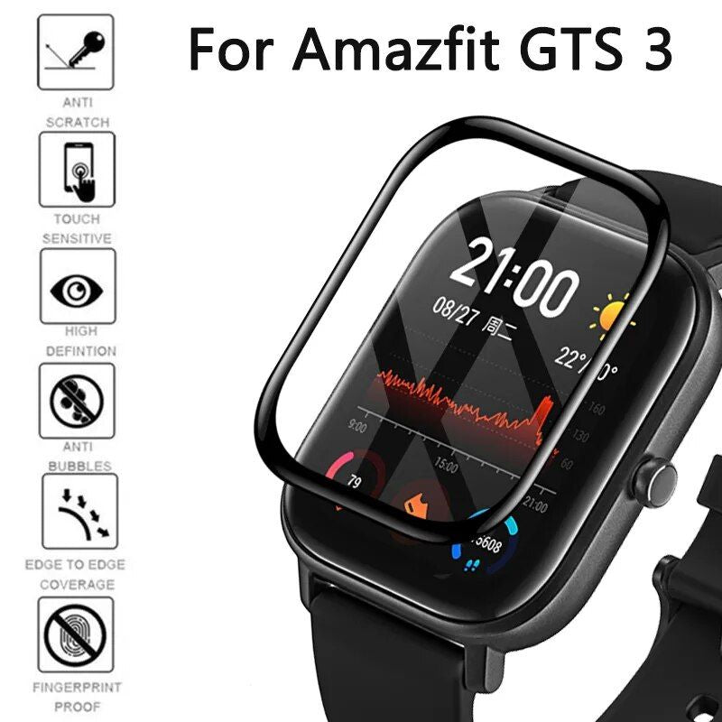 Ultra-Thin Tempered Glass Screen Protector for Amazfit GTS Series