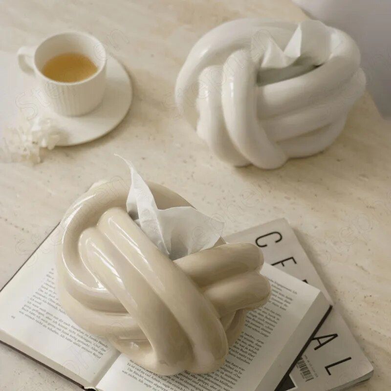 European Modern Ceramic Tissue Box: A Stylish Napkin Holder