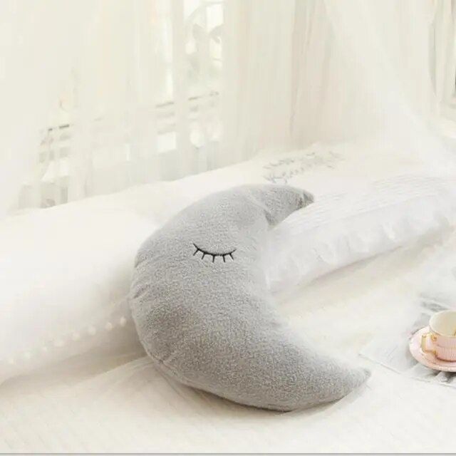 Nice Stuffed Cloud Moon Star Raindrop Plush Pillow