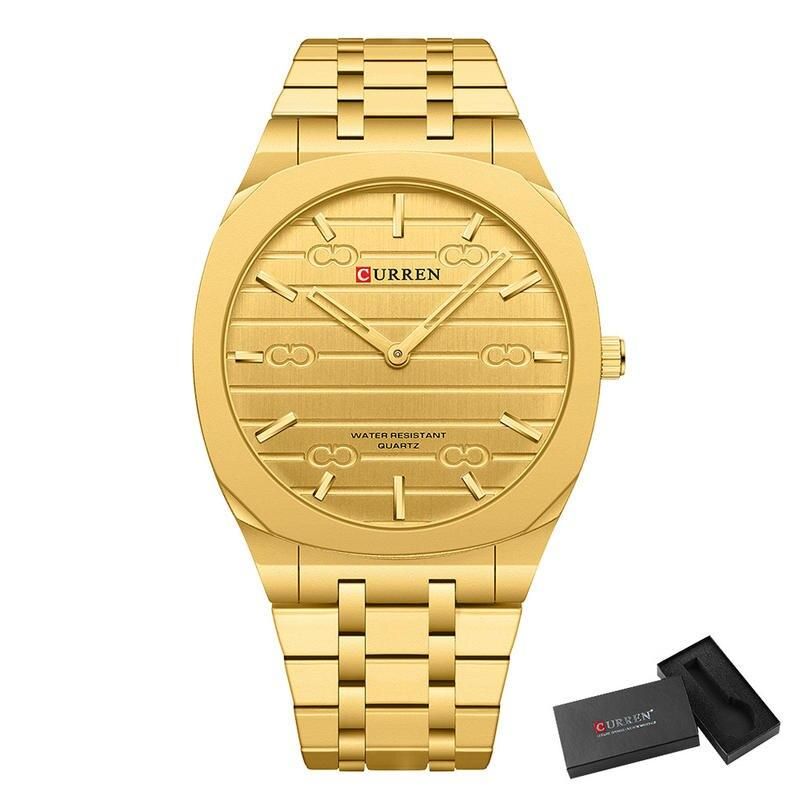 Elegant Quartz Stainless Steel Men's Watch