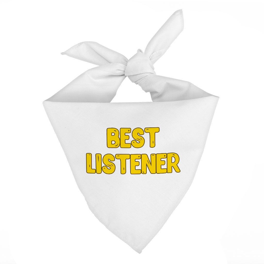 Listener Pet Bandana - Funny Dog Bandana - Cool Pet Scarf