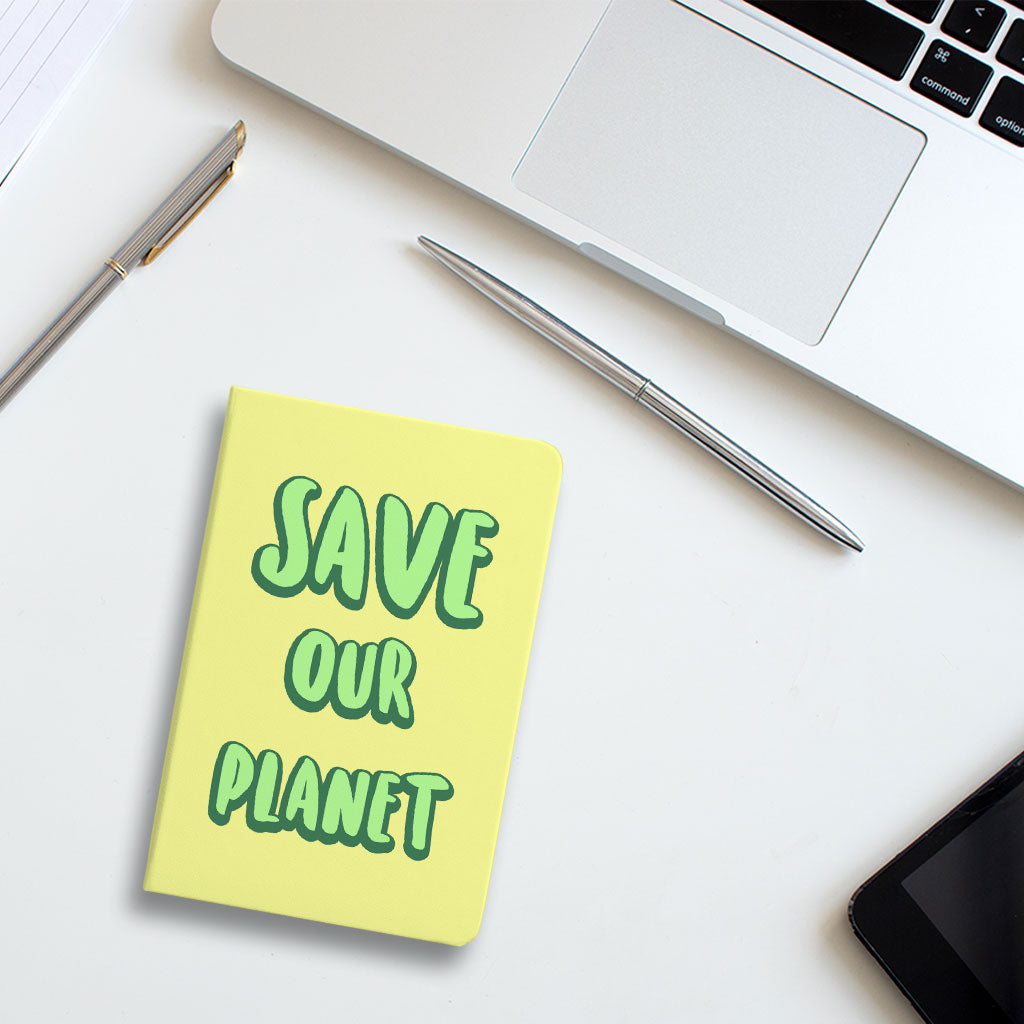 Save the Planet Journal - Earth Day Notebook - Trendy Journal