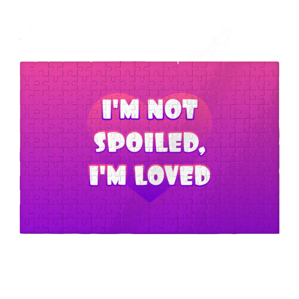 I am Loved Puzzles - I am Not Spoiled Jigsaw Puzzle - Themed Puzzles