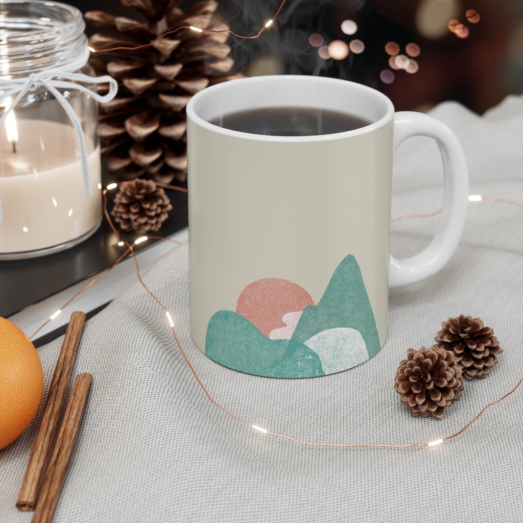 Abstract Landscape Coffee Tea Mug