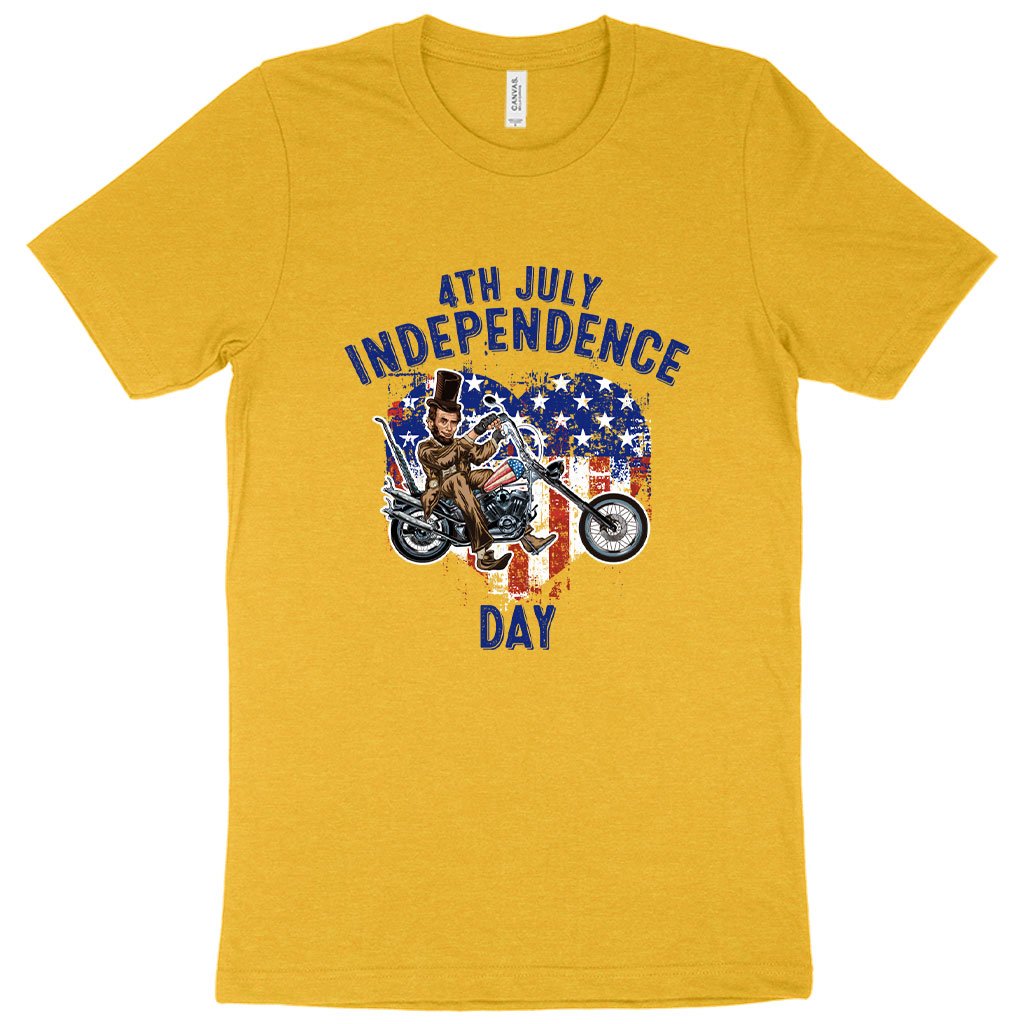 Heather Independence Day T-Shirt - Patriotic T-Shirts - Independence Day T-Shirt for Men