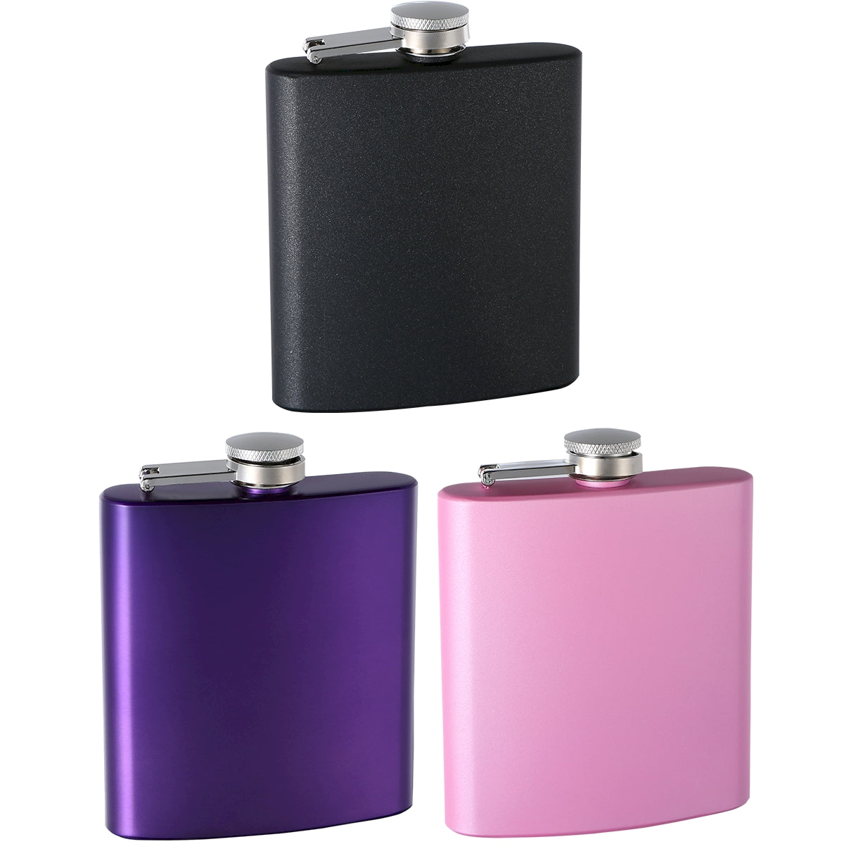 6oz Painted Hip Flask, Assorted Colors | Lime Sycamore