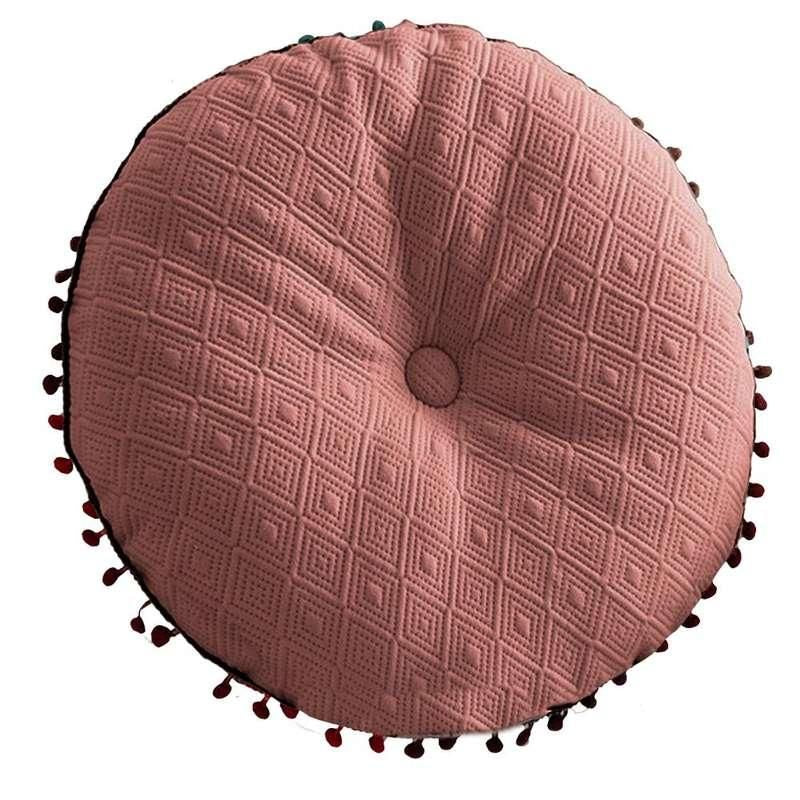 Round Tassel Throw Pillow