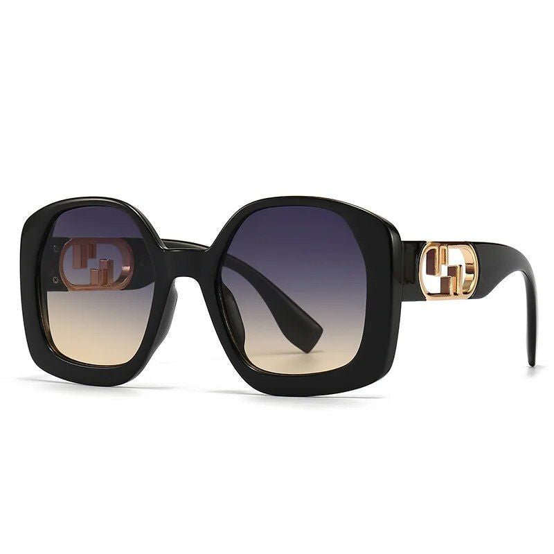 Trendy Square Oversized Sunglasses - Unisex Vintage Punk Style UV400 Shades