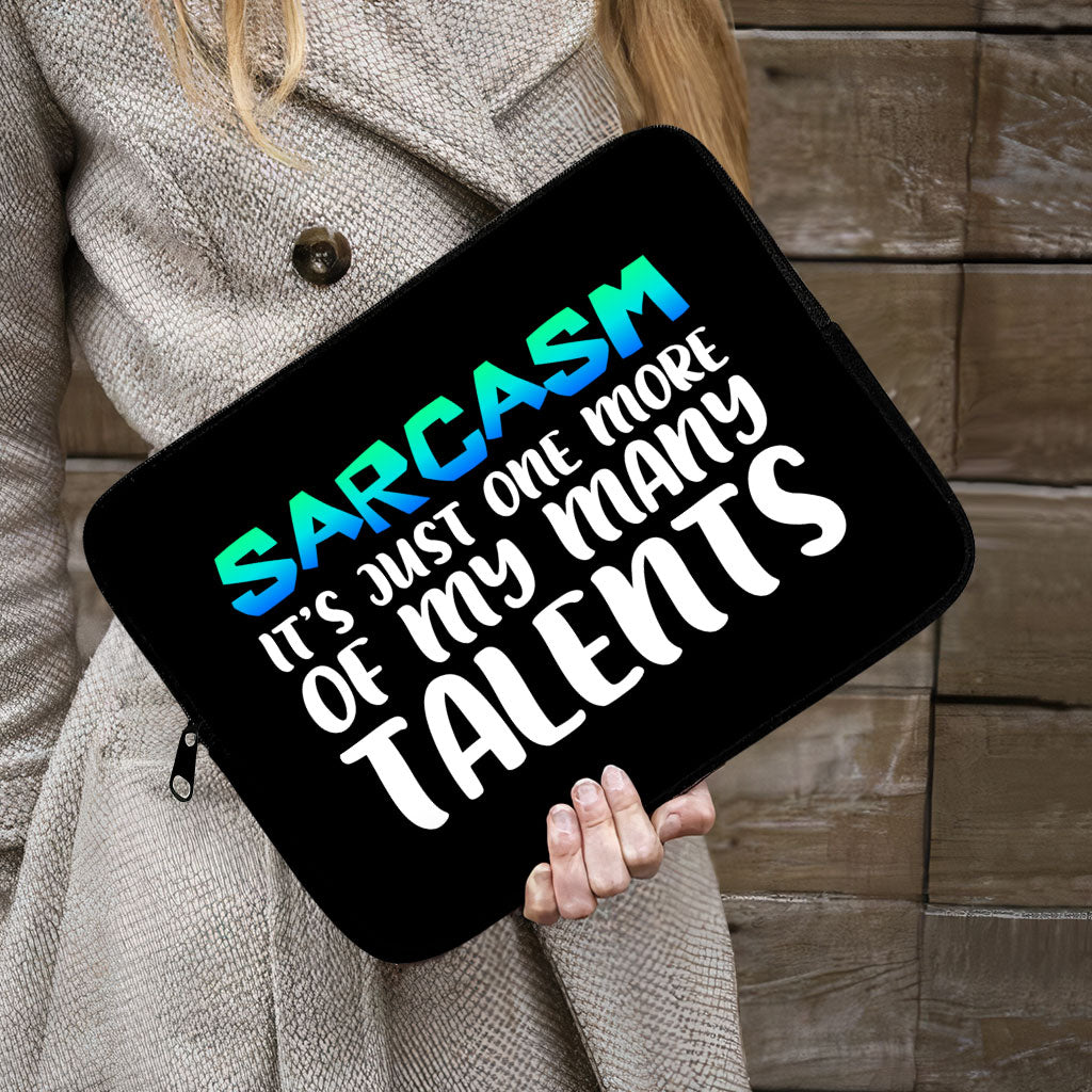 Sarcasm iPad Sleeve - Funny Tablet Sleeve - Printed Carrying Case