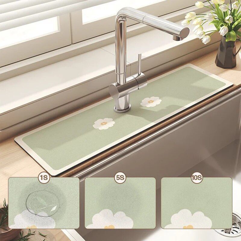 Eco-Friendly Diatomite Kitchen Drying Mat