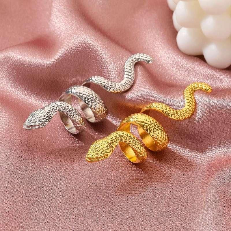 Adjustable Cobra Spirit Ring - Trendy Snake-Shaped Mood Ring for Women