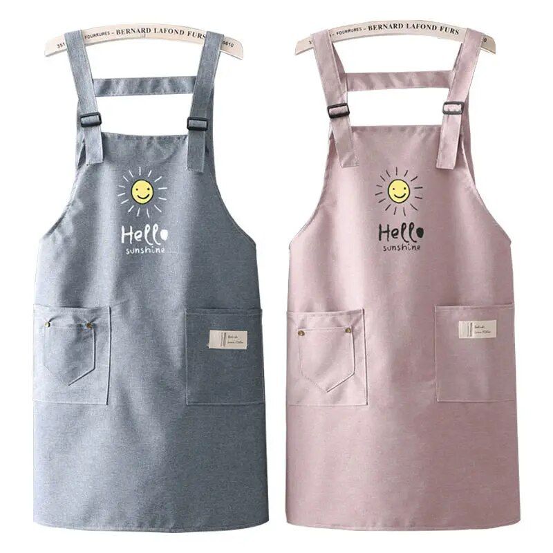 Korean-Style Waterproof Cooking Apron