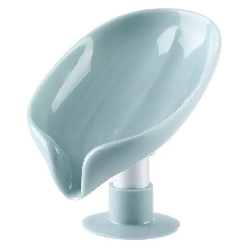 Leaf-Shaped Soap Holder with Suction Cup