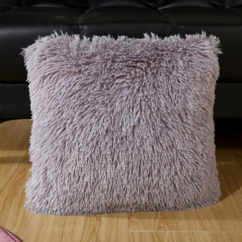 Luxurious Plush Fur Cushion Cover