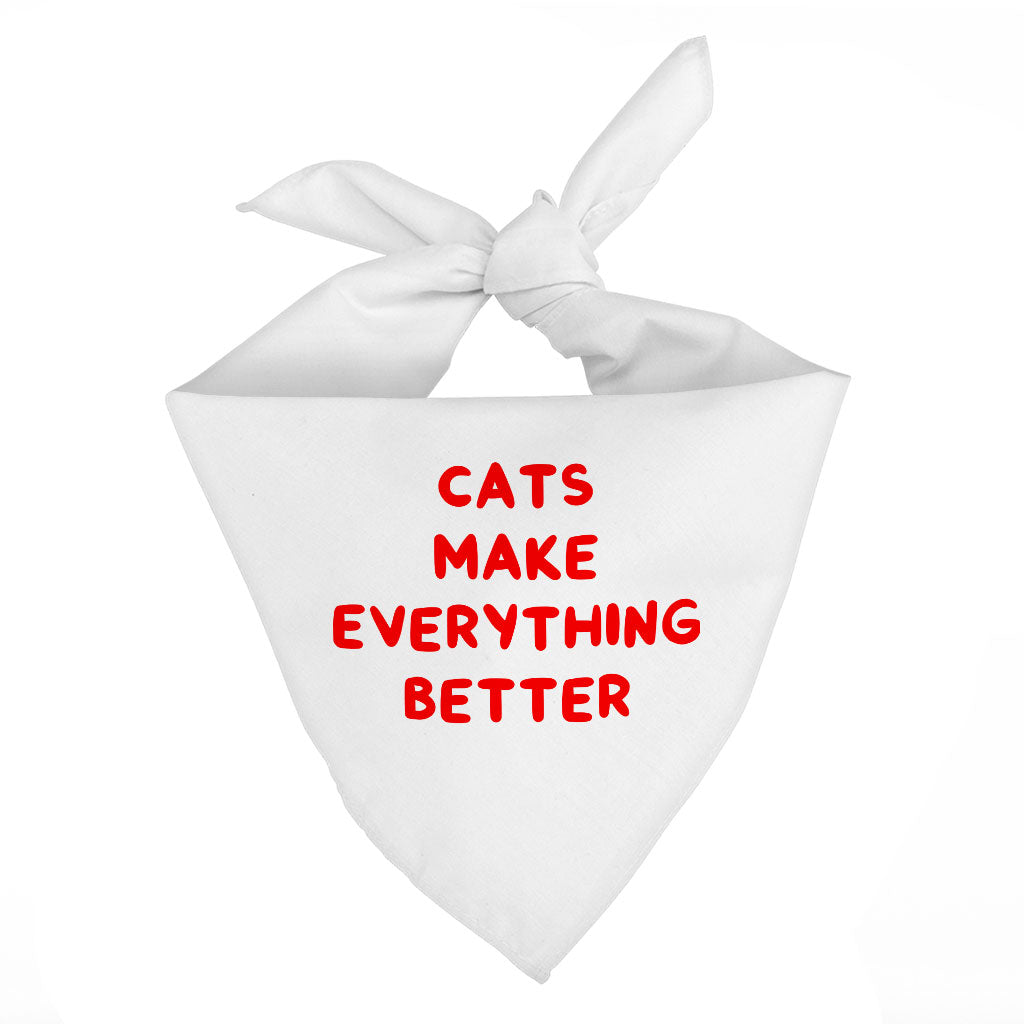 Cool Funny Pet Bandana - Funny Cat Quote Dog Bandana - Cute Pet Scarf