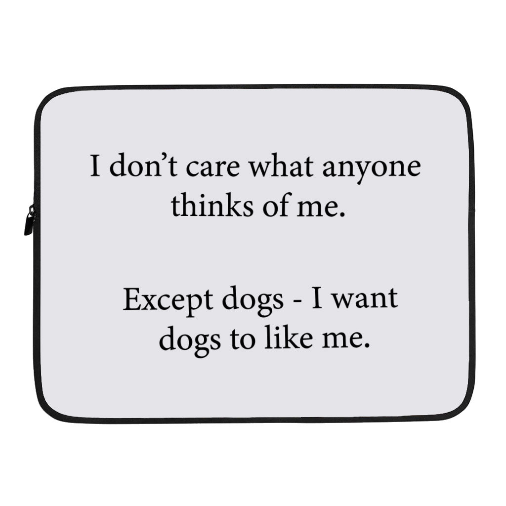 Dog Lover Dell 16" Sleeve - Printed Laptop Sleeve - Funny Laptop Sleeve with Zipper