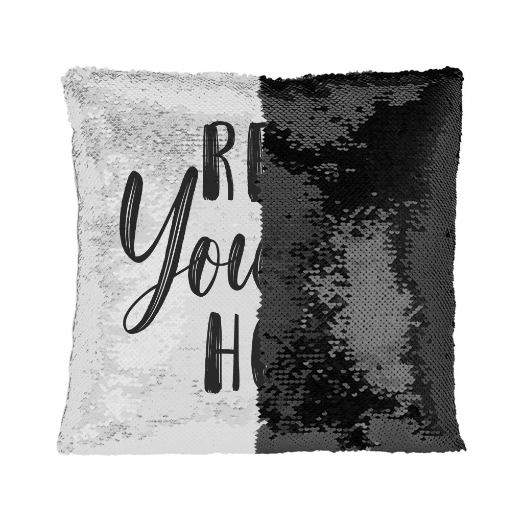 Relax Sequin Pillow Case - Best Design Pillow Case - Printed Pillowcase