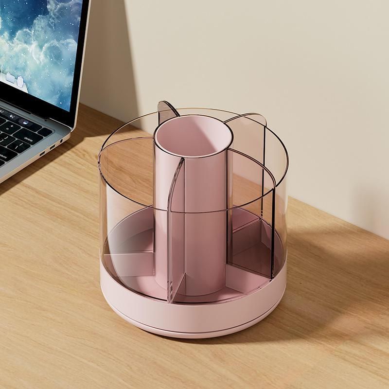 360° Rotating Multi-Compartment Desk Organizer