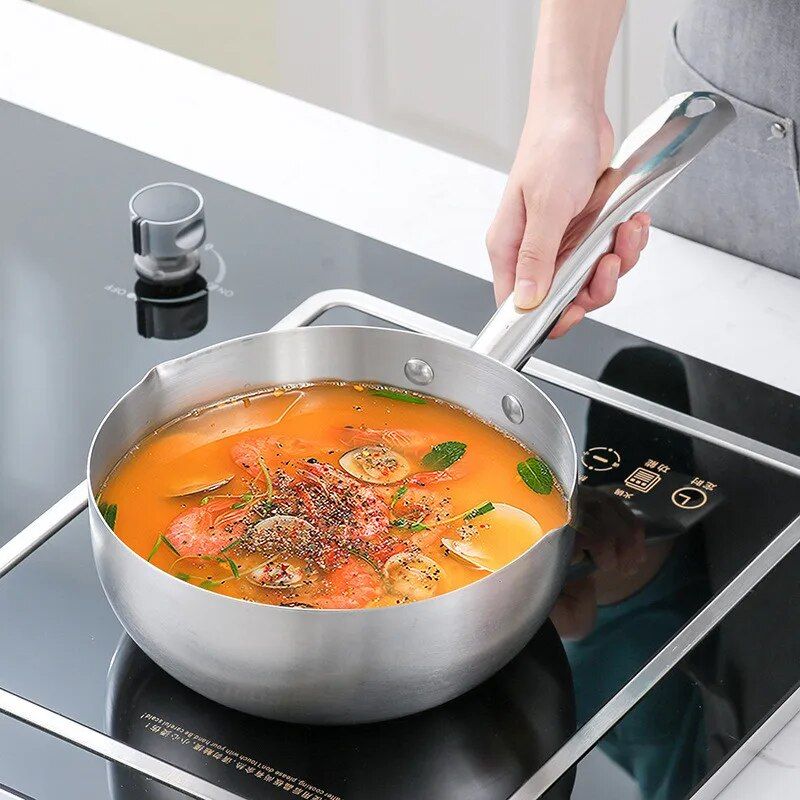 Versatile Stainless Steel Nonstick Saucepan